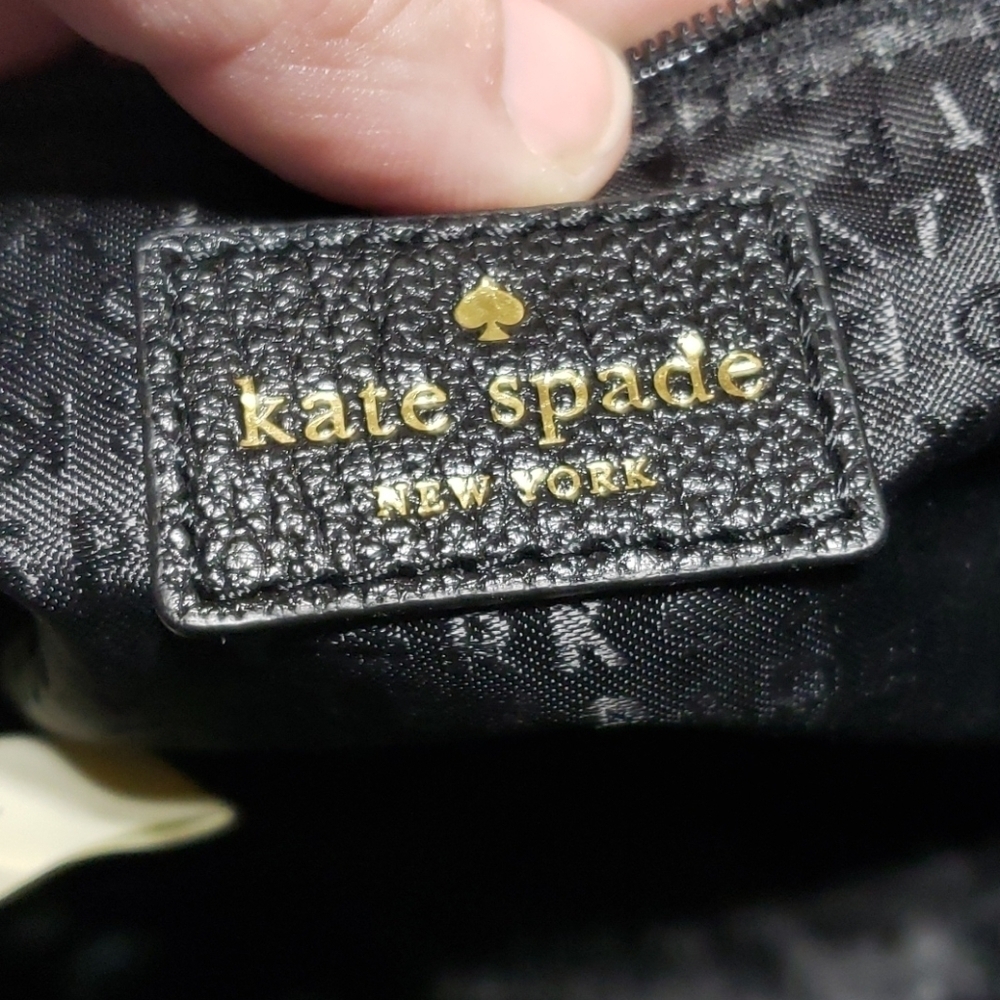 Kate spade black pebbled leather gold chain bag - Picture 6 of 11